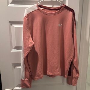 Under Armour Pink Crewneck with White Logo